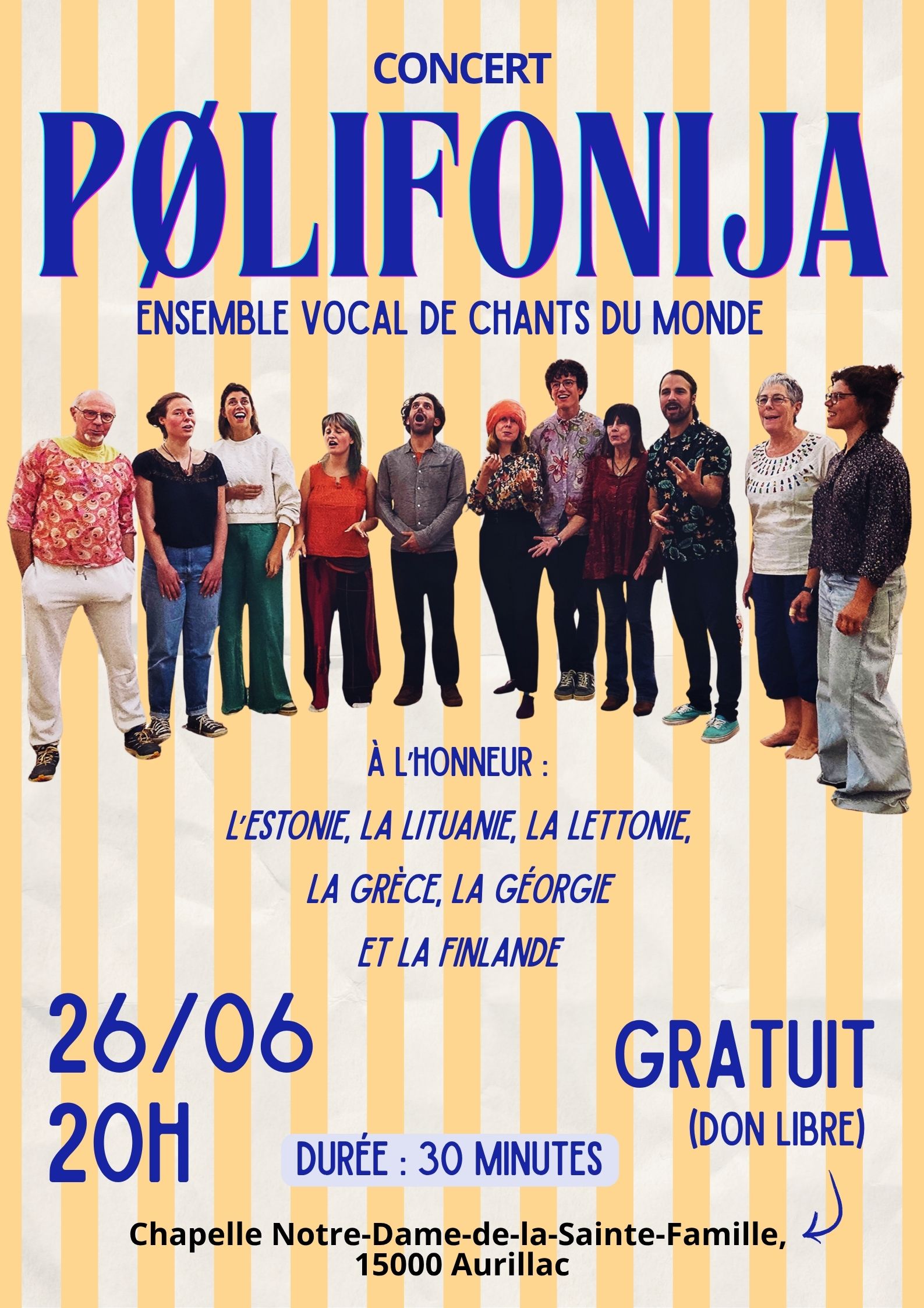 Stage chant polyphonique - PØLIFONIJA ensemble vocal de chants du monde